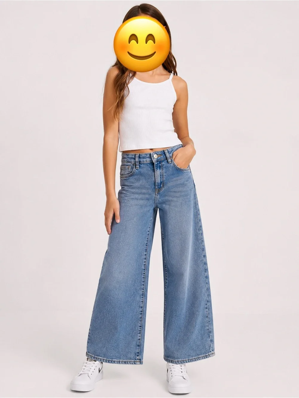GAP Wide Leg Blue Jeans girls size 14